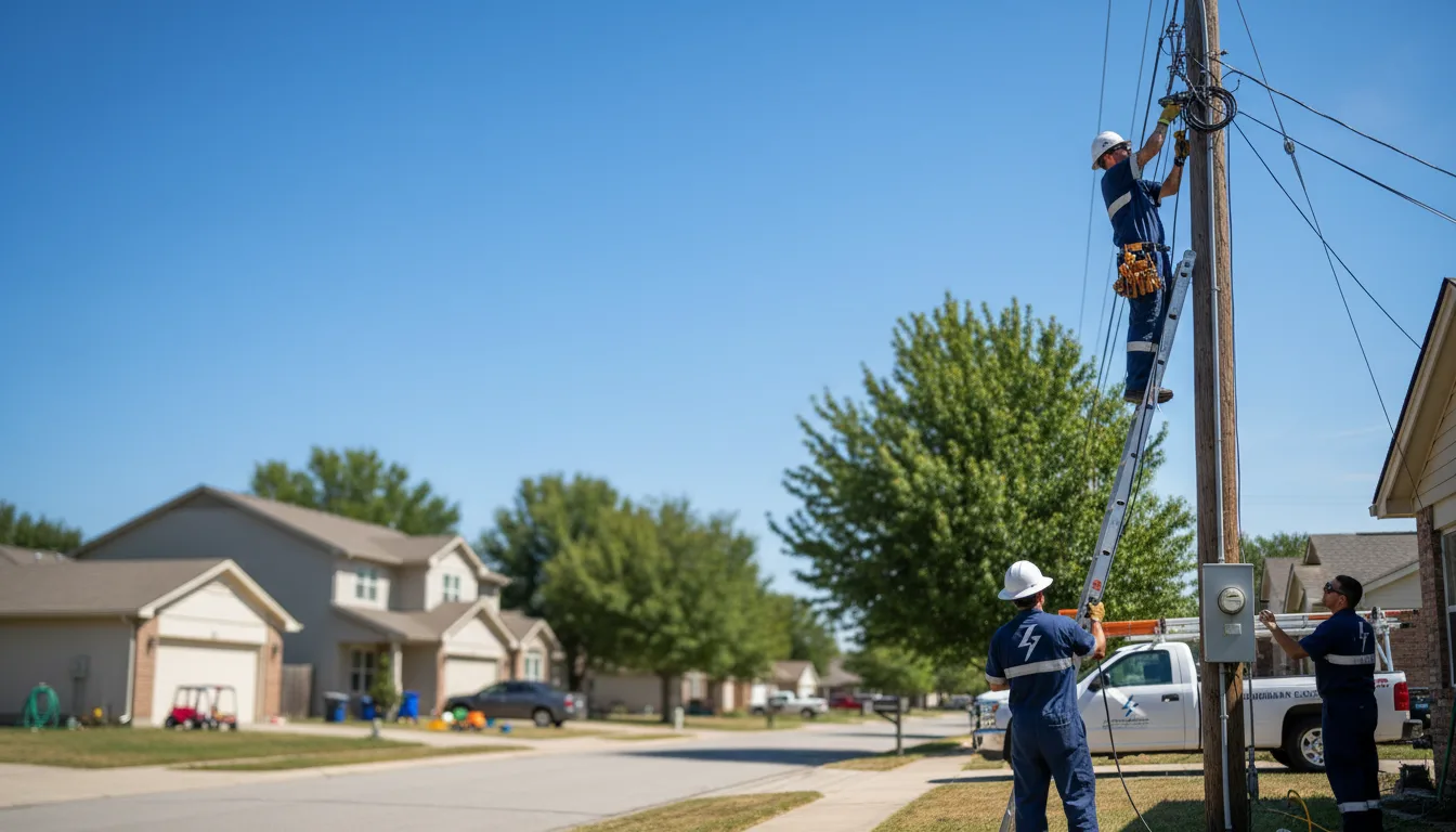 Residential electrician providing installation services in Hollis Center, ME